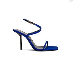 Ysl saint laurent baliqua sandals bright blue strap